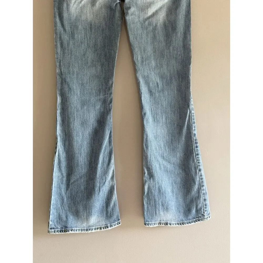 Vtg Silver Jeans Tuesday Y2K Low Rise Flare Leg Bootcut Western Stretch Size 29